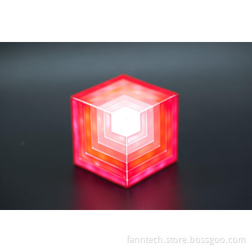 magic cube bluetooth speaker with lighted LED